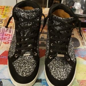 Sneakers just some bedazzled converse.